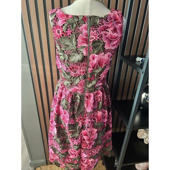Anthropologie Lalia Lace Dress Floral Embroidery by Eri + Ali size 6 - Picture 3 of 7
